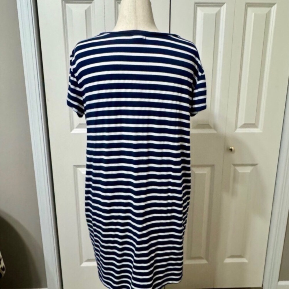 Caslon Navy & White Striped Midi Dress - Picture 4 of 5